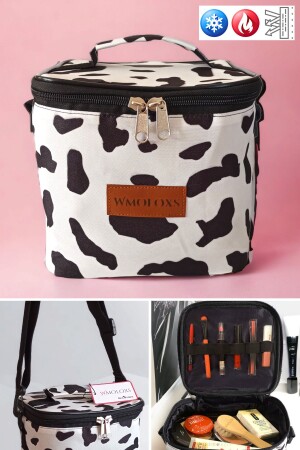 Thermoisolierter Reise-Kosmetik-Make-up-Taschen-Organizer, großer Make-up-Pinsel-Organizer, Dalmatien - Wmoloxs