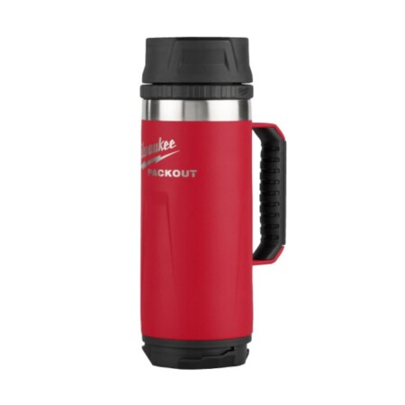 Thermoskanne mit Griff, MILWAUKEE Packout 532 ml, rot - Milwaukee Packout
