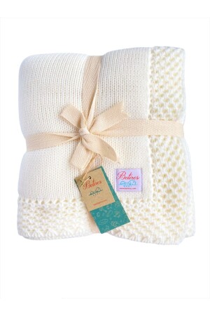 Thick Baby Knitted Blanket BB21001EKRU - Betires Home