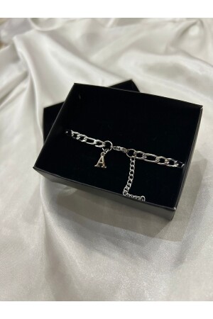 Thick Chain Letter Bracelet for Women/Men with Tarnish Steel Box Unisex Lover/Couple Bracelet - Tgbbutik