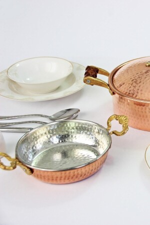 Thick Copper Single Fried Egg Pan Kuymak Menemen Pan 16 Cm TYC00259962712 - GÜR BAKIR