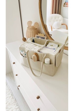 Thick Mother Baby Care Bag Felt Cream - Newborn Baby - Mirabest