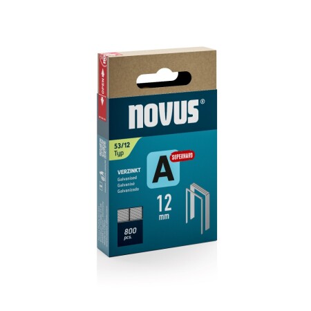 Thin staples NOVUS A 53/12, 800pcs. - Novus