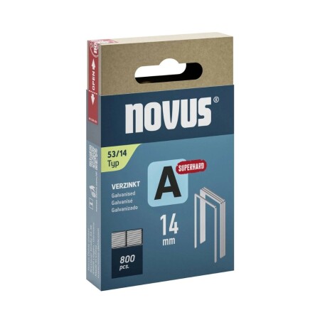 Thin staples NOVUS A 53/14, 800pcs. - Novus