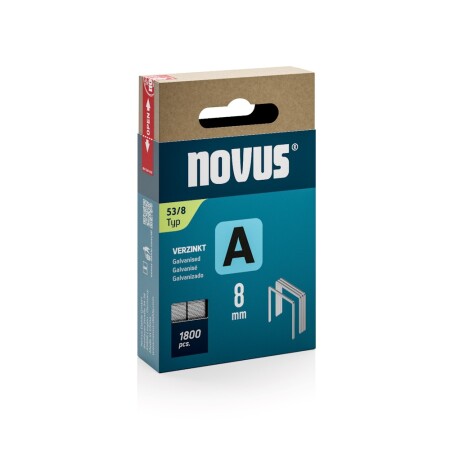Thin staples NOVUS A 53/8, 1800pcs. - Novus