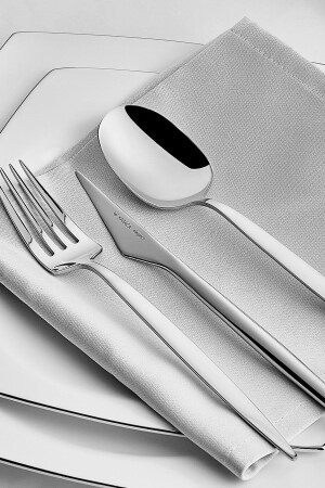Thor 84 Piece Fork Spoon Knife Set for 12 Persons Elegance Boxed 153. 03. 07. 5732 - Karaca