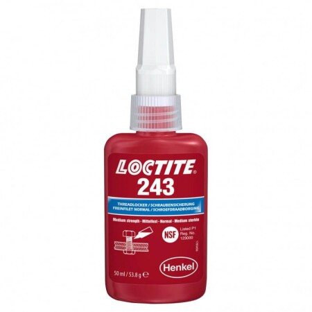 Threadlocker medium strength 243 LOCTITE 50ml - Loctite