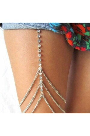 Three-Chain Crystal Stone Leg Chain and Chimney Jewelry - Misboho