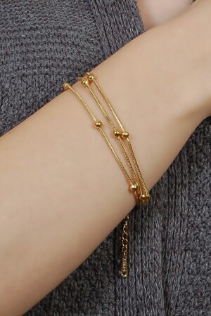 Three Chain Steel Dorica Bracelet - Stainless Steell