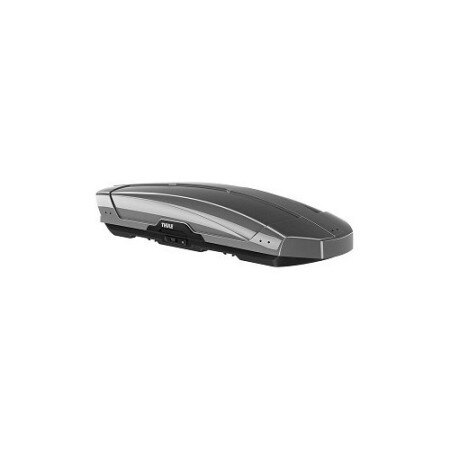 Thule Motion XT XL model tavan bagaj taşıyıcı, titanyum renkli, parlak yüzeyli. - Thule