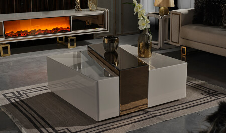 Tiana Coffee Table - Gold - Cadde Yıldız