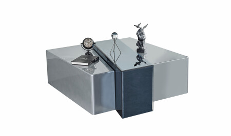 Tiana Coffee Table - Silver - Cadde Yıldız