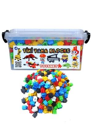 Tick ​​Tock And Building Blocks Educational Toys 500 Pieces 6 Colors Block Set Educational Developer Tiktak 07360tiktakdelen - TOYSTORE