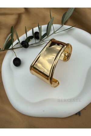 TİFFANY MODEL GOLD KALIN KELEPÇE - Berceste Takı