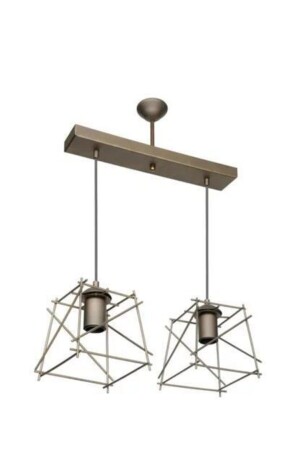 Tilbe 2 Li Chandelier Khaki polat952315 - polataydinlatma