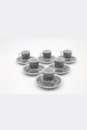 Tile Patterned Cup Set of 6 34120 - Global