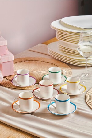 Timeless Coffee Cup Set for 6 Persons 80 Ml 153. 03. 06. 7601 - Karaca