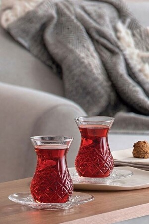 Timeless Cut Crystal Tea Cup Set Set 12 Piece Tea Set 96992 - Paşabahçe