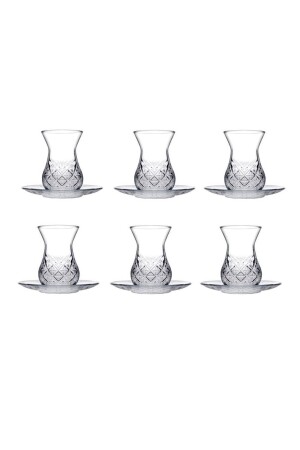 Timeless Cut Crystal Tea Cup Set Set - 12 Piece Tea Set 96992 pb96992 - Paşabahçe