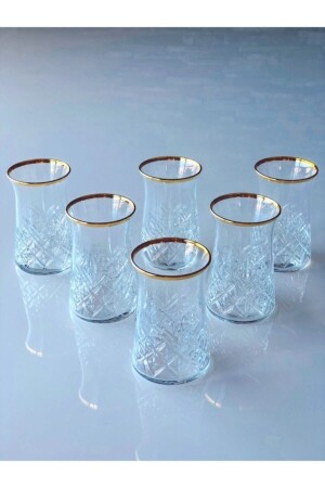 Timeless Set of 6 Tea Glasses Gilded 160 Cc TYC00255734897 - Paşabahçe