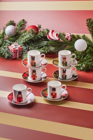Tin Soldier Set of 6 Coffee Cups 80 ml 153. 03. 06. 9752 - Karaca