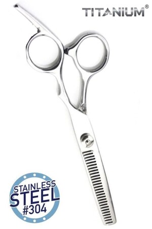 Titanium Gray Tailed Intermediate Scissors Efile Scissors XLQ515KROM - Xolo