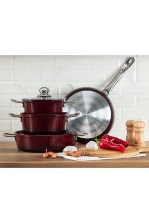 Titanium Professional Cookware Set 7 Pieces 1KTNCR0141-8682116283397 - Madame Coco