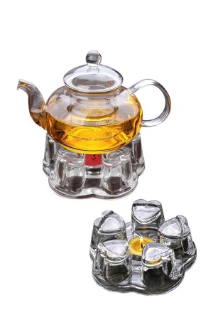 Tohana Mabel Glass Teapot Heating Stand Tohana INT-ALEMDAR056 - Genel Markalar