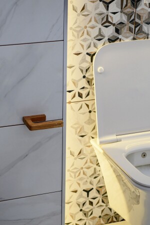 Toilet Paper Holder Adhesive Wooden Toilet Paper Holder Beech - Hagen