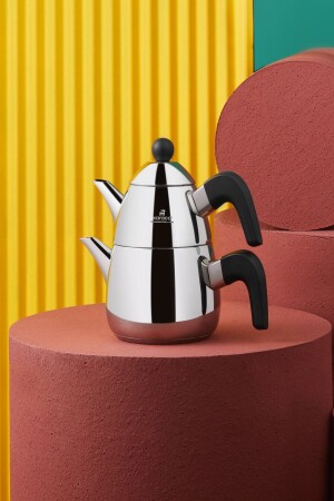 Tokyo Mini Powersteel Pro 316+ Steel Induction Base Teapot Set 153. 03. 07. 8772 - Karaca