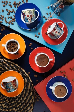 Toledo 6-teiliges Kaffeeservice für 12 Personen 10910 TL12KT42010910 - Kütahya Porselen