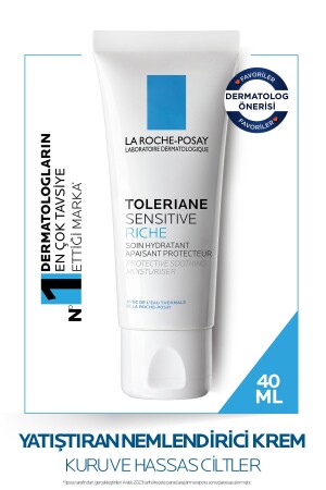 Toleriane Sensitive Riche Dry, Sensitive Skin Moisturizing Care Cream 40ml 3337875588348 - La Roche Posay