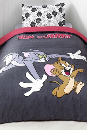 Tom & Jerry Chase Single Licensed Children's Duvet Cover Set TOM AND JERRY - Özdilek