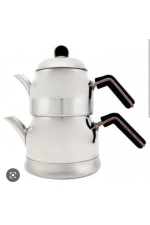 Tombik Elite Bakelite Steel Teapot with Handle Family Size ak2 - Akdeniz