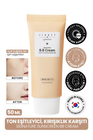 Tone equalizer Anti-Wrinkle Jigott SPF 50 PA ++++ Sunscreen BB Cream 50 ML - Jigott
