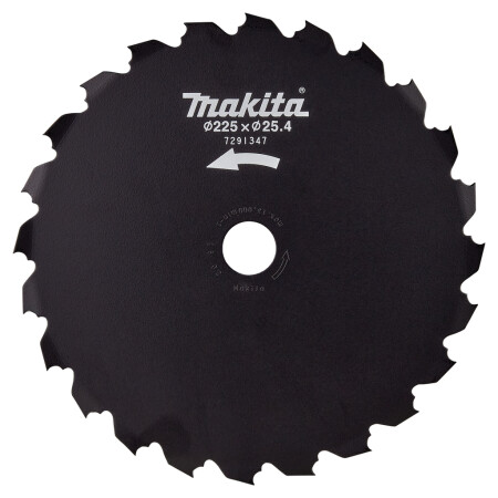 Toothed blade for bushes MAKITA UR012G 225x25.4mm - Makita Accessories