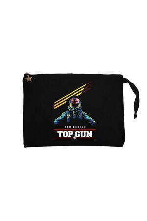 Top Gun Tom Cruise Siyah Clutch Astarlı Cüzdan - El Çantası - Z Zepplin