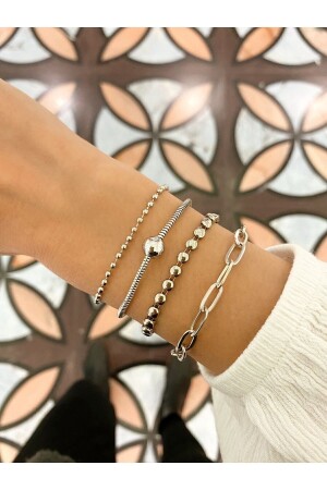 Top Sport Silver Quadruple Combination Bracelet - Magicstone