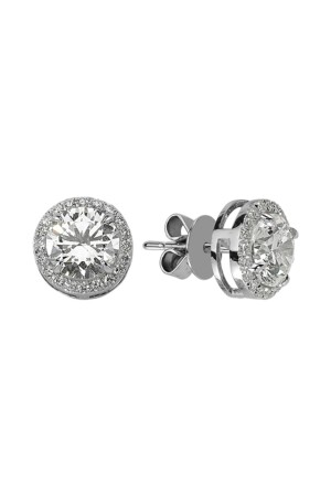 Topas-Stein-Diamant-Fantasie-Ohrringe - Assos Pırlanta