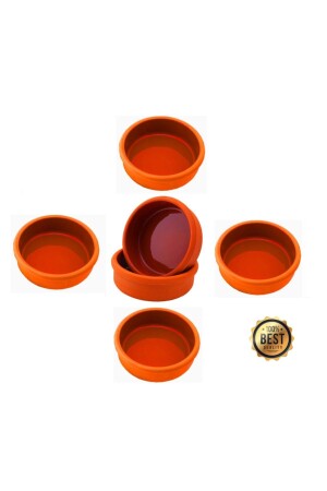 Toprak Güveç Porsiyonluk Kase Sütlaç Kabı Sırlı 6'lı 280 Ml EL-311 - ELİZİ ÇÖMLEKLERİ