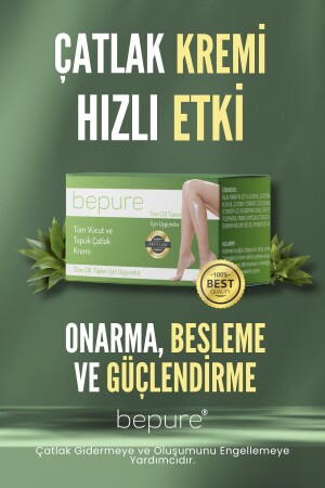Topuk Çatlak Kremi- Çatlak Oluşumunu Engellemeye Yardımcı- Çatlak Onarıcı Krem 50ml - Bepure