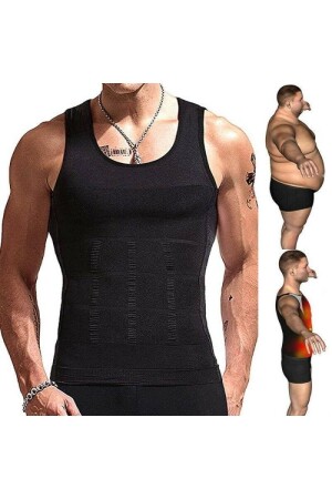 Toscana Model Belly Flattening Sports Corset Athlete Fit Showing Athlete Black Color - Mistirik