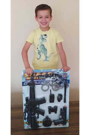 Total 10 Piece Soldier Battle Set with Toy Rifle, Gun and Accessories - Brother Toys