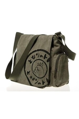 MNZ-Totoro طباعة Unisex الخضراء رسالة الحقيبة 4567876543 - Touz