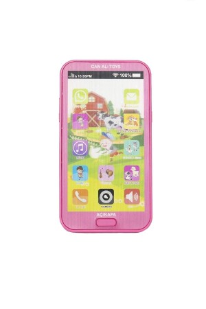 Touch Toy Phone Children's Toy Phone with Sound, Light and Music Pink - Can Ali Toys