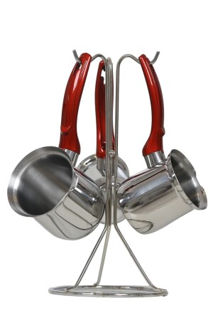 Tower Steel Coffee Pot Set - Şahset