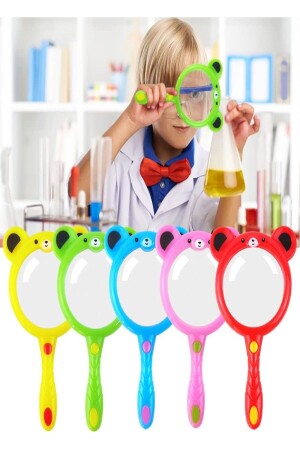 Toy 5 Pieces Plastic Teddy Bear Magnifying Glass Report Card Gift Preschool Gift - Hyd
