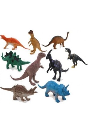 Toy Animals 9 Piece Dinosaur Set Dinosaurs - Yeşil Dinozor