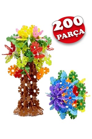 Toy Creative Discs 200 Pieces Stem Training Compatible Interlocking Discs Educational Toy Set - Hyd