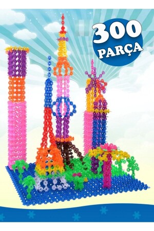 Toy Creative Discs 300 Pieces Stem Training Compatible Interlocking Discs Educational Toy Set - Hyd